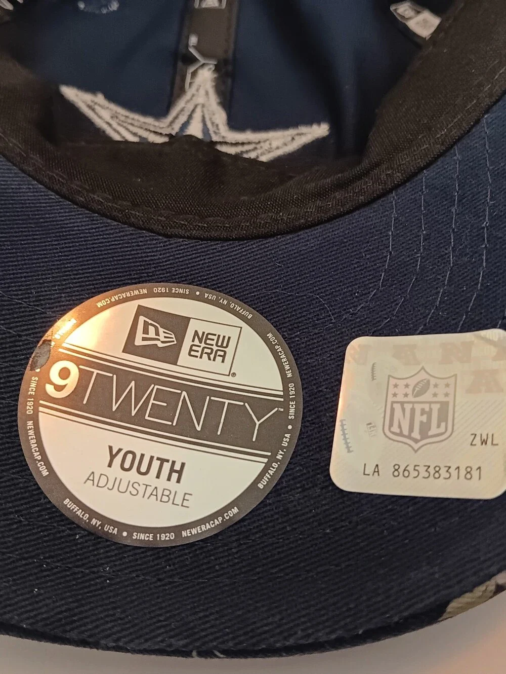 NFL DALLAS COWBOYS Floral Navy Star Baseball Cap YOUTH GIRLS ADJUSTABLE